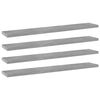 vidaXL Bookshelf Boards 4 pcs Concrete Grey 60x10x1,5 cm Engineered Wood
