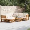 vidaXL 8 Piece Garden Lounge Set with Cushions Solid Wood Acacia