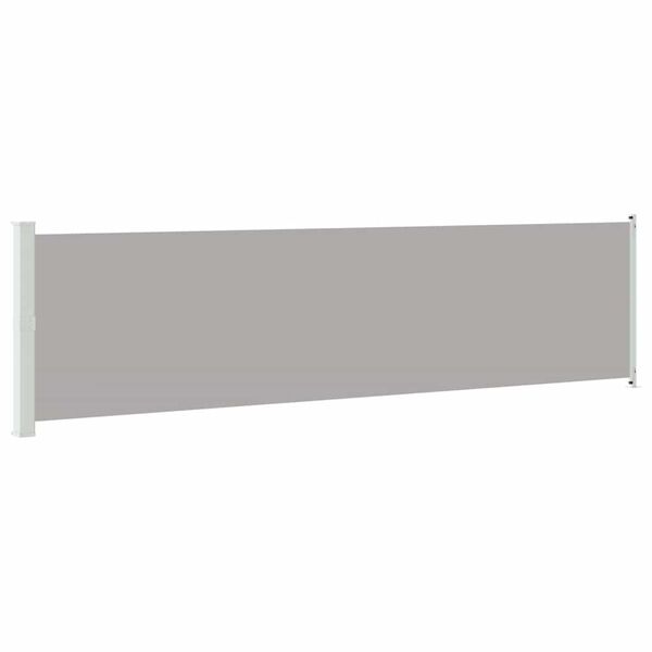 vidaXL Patio Retractable Side Awning 600x160 cm Grey