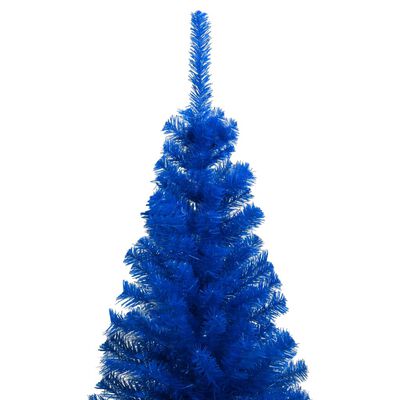 vidaXL Artificial Pre-lit Christmas Tree with Stand Blue 150 cm PVC