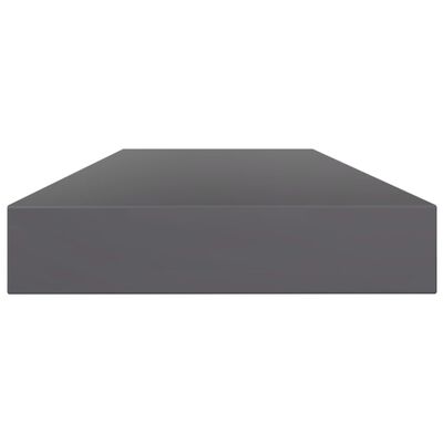 vidaXL Bookshelf Boards 4 pcs High Gloss Grey 100x10x1.5 cm Engineered Wood