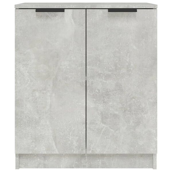 vidaXL Sideboards 2 pcs Concrete Grey 60x30x70 cm Engineered Wood