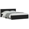 vidaXL Bed Frame without Mattress Black 150x200 cm