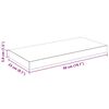 vidaXL Floating Wall Shelves 4 pcs High Gloss White 50x23x3.8 cm MDF
