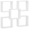 vidaXL Wall Shelf White 99.5 x 17 x 91 cm Engineered Wood