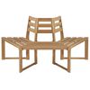 vidaXL Tree Bench Half-hexagonal 160 cm Solid Acacia Wood