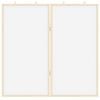 vidaXL Magnetic Whiteboard White 80 x 1.4 x 80 cm Solid pine wood