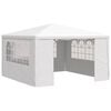 vidaXL Party Tent | White | Polyethylene | 4x4 metres | UV-resistant materials