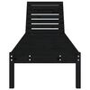 vidaXL Sun Lounger Black 199.5x60x74 cm Solid Wood Pine