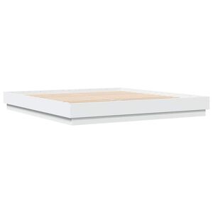 vidaXL Bed Frame without Mattress White 180x200 cm Super King
