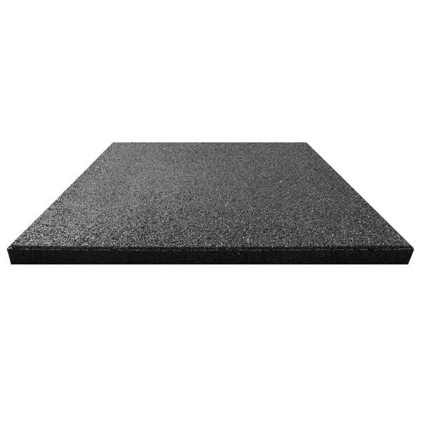 vidaXL Fall Protection Tiles 12 pcs Rubber 50x50x3 cm Black