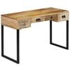 vidaXL Desk | Multiple shades of brown | Solid mango wood | Medium | Desk