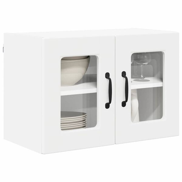 vidaXL Kitchen Wall Cabinet with Shelf 2 pcs White 60 x 31 x 40 cm