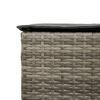 vidaXL 5 Piece Garden Bar Set with Cushions Grey Poly Rattan