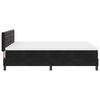 vidaXL Box Spring Bed Black and White 152 x 203 cm Velvet