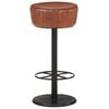 vidaXL Bar Stool Brown Real Leather