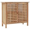 vidaXL Storage Cabinet | Walnut | Solid walnut wood and plywood | Standard