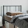 vidaXL Metal Headboard Black 90 cm