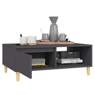 vidaXL Coffee Table Grey 90x60x35 cm Engineered Wood