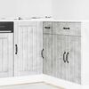 vidaXL Kitchen Base Cabinet "Lucca" High Gloss White Engineered Wood