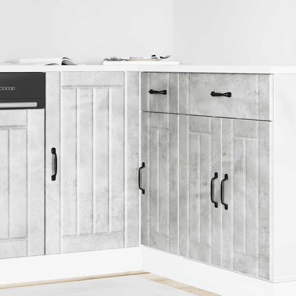 vidaXL Kitchen Base Cabinet "Lucca" High Gloss White Engineered Wood