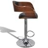 vidaXL Bar Stool Artificial Leather Height Adjustable