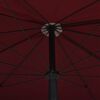 vidaXL Garden Parasol with Pole 200x130 cm Bordeaux Red