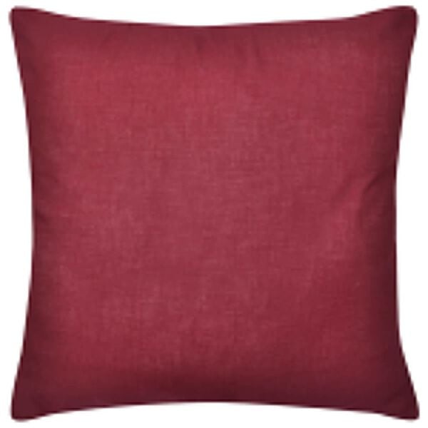 4 Burgundy Cushion Covers Cotton 50 x 50 cm