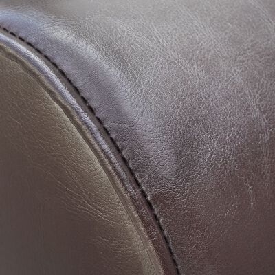 vidaXL Chaise Longue Brown Faux Leather
