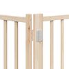vidaXL Dog Gate with Door Foldable 9 Panels 450 cm Poplar Wood