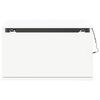 vidaXL Wall-mounted Bedside Cabinet with LED Lights White