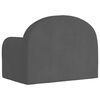 vidaXL Kids' Sofa Bed Anthracite Soft Plush