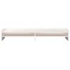 vidaXL Monitor Stand White 100x24x16 cm Solid Wood Pine