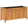 vidaXL Garden Planter with Liner 99.5x38x50 cm Solid Wood Acacia