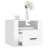 vidaXL Wall-mounted Bedside Cabinet White 50x36x40 cm