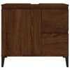 vidaXL Bathroom Cabinet Brown Oak 65x33x60 cm Engineered Wood