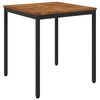 vidaXL Garden Dinner Table Natural and Black 70 x 68.5 x 75 cm