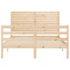 vidaXL Bed Frame without Mattress Double Solid Wood