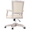 vidaXL Swivel Office Chair Linen