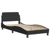 vidaXL Bed Frame without Mattress "Hanko" Black 90x190 cm Velvet