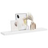 vidaXL Floating Wall Shelf White 120x23.5x3.8 cm MDF