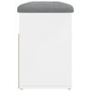 vidaXL Shoe Bench White 82x32x45.5 cm Engineered Wood