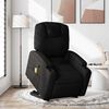 vidaXL Stand up Massage Recliner Chair Black Fabric