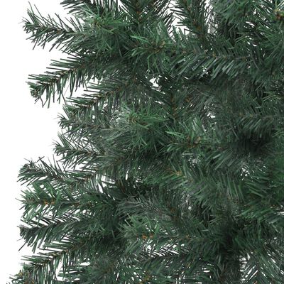 vidaXL Corner Artificial Pre-lit Christmas Tree Green 180 cm PVC