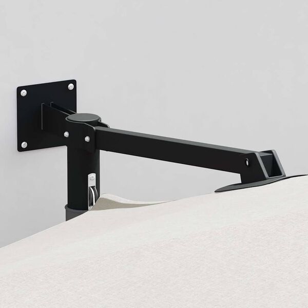 vidaXL Garden Parasol Beige and Black 248 x 248 x 148 cm