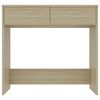 vidaXL Desk Sonoma Oak 80x40x75 cm Engineered Wood
