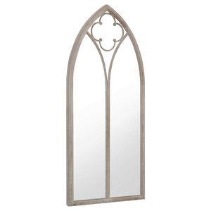 vidaXL Garden Mirror | Sand | Iron, glass | 100x45 cm | Decorative Inlays
