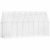 vidaXL Rabbit Cage Silver 400 x 100 x 210 cm Galvanised Steel