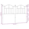 vidaXL Metal Replace Headboard White 150 cm
