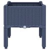 vidaXL Garden Planter with Legs Blue Grey 40x40x42 cm PP